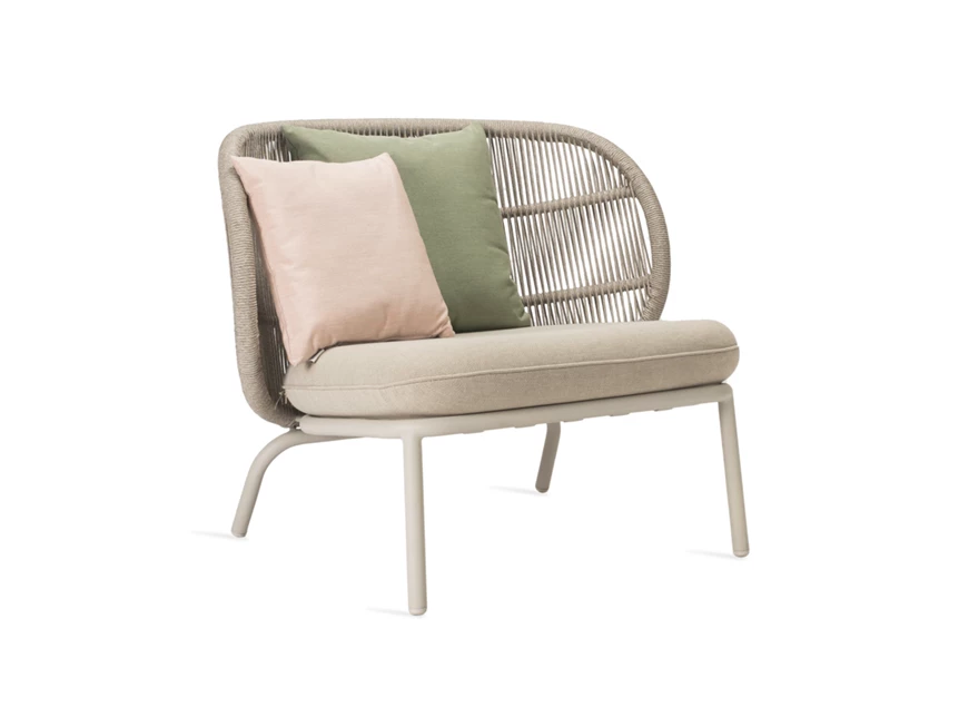 Bijzetzetel Kodo Lounge Chair combi 1 Dune White Almond Vincent Sheppard