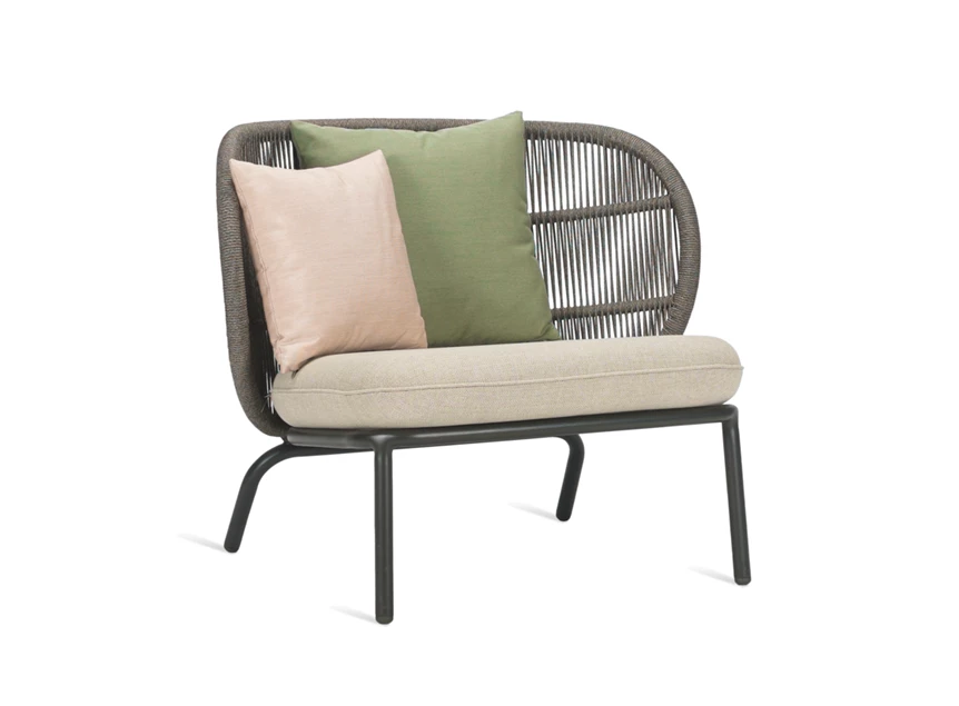 Bijzetzetel Kodo Lounge Chair combi 1 Fossil Grey Almond Vincent Sheppard