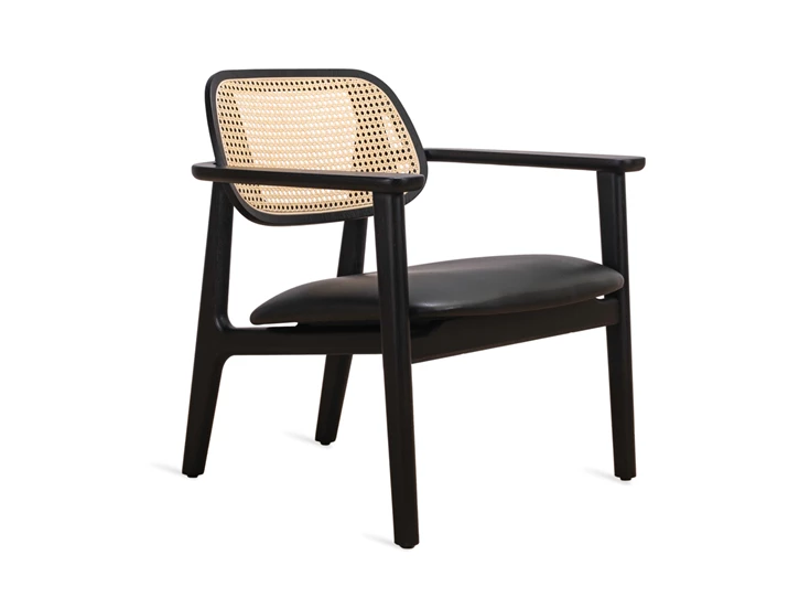Bijzetzetel Titus Lounge Chair Black Oak Vincent Sheppard