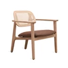 Bijzetzetel Titus Lounge Chair Natural Oak Chestnut Vincent Sheppard
