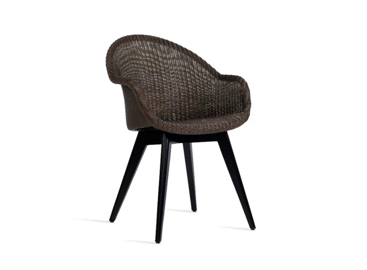 Stoel AVRIL HB Black Wood Base Vincent Sheppard Zwart