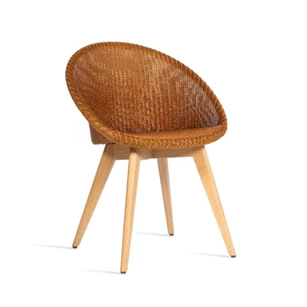 Stoel 'JOE'  Oak Base Vincent Sheppard Oranje