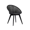 Stoel 'JOE'  Black Wood Base Vincent Sheppard Zwart