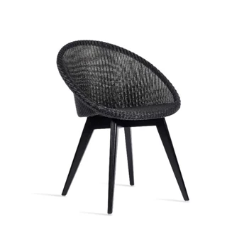 Stoel 'JOE' Black Wood Base Vincent Sheppard Zwart