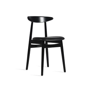 Eetkamerstoel Teo Nearly Black Upholstered Black Vincent Sheppard Zwart