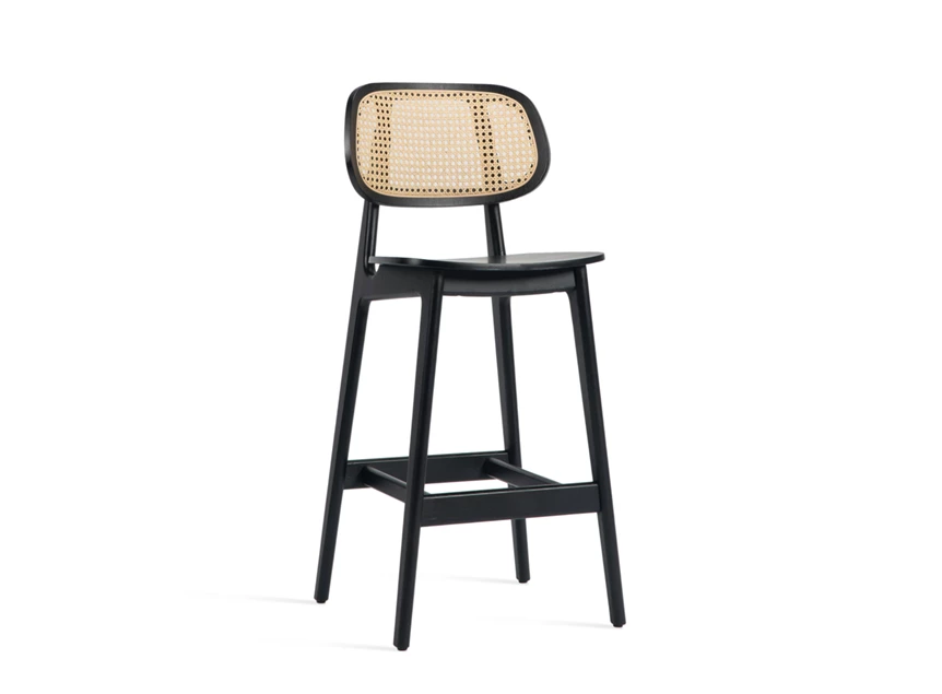 Lage barstoel Titus Counter Stool Black Oak Vincent Sheppard