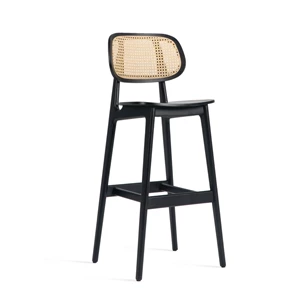 Hoge barstoel Titus Bar Stool Black Oak Vincent Sheppard