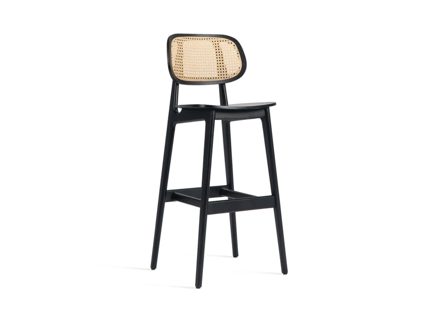 Hoge barstoel Titus Bar Stool Black Oak Vincent Sheppard