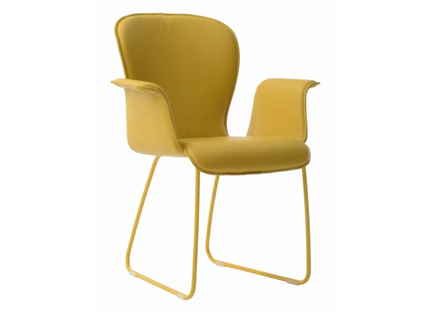 Armstoel Blake Slede Gesloten Arm 631A leder Bert Plantagie