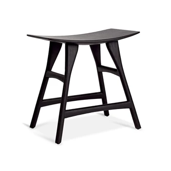 Oak Osso Black Stool Ethnicraft