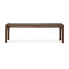 Front Eetkamerbank Teak Pi Brown Bench 11552 Ethnicraft