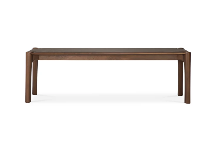 Front Eetkamerbank Teak Pi Brown Bench 11552 Ethnicraft