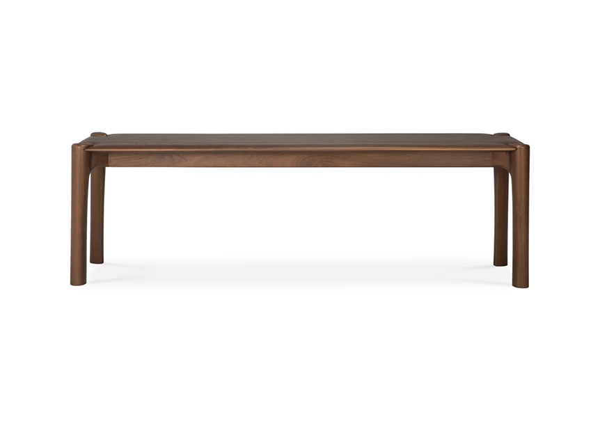 Front Eetkamerbank Teak Pi Brown Bench 11552 Ethnicraft