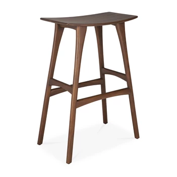 Hoge barstoel Teak Osso Brown Bar Stool 10179 Ethnicraft