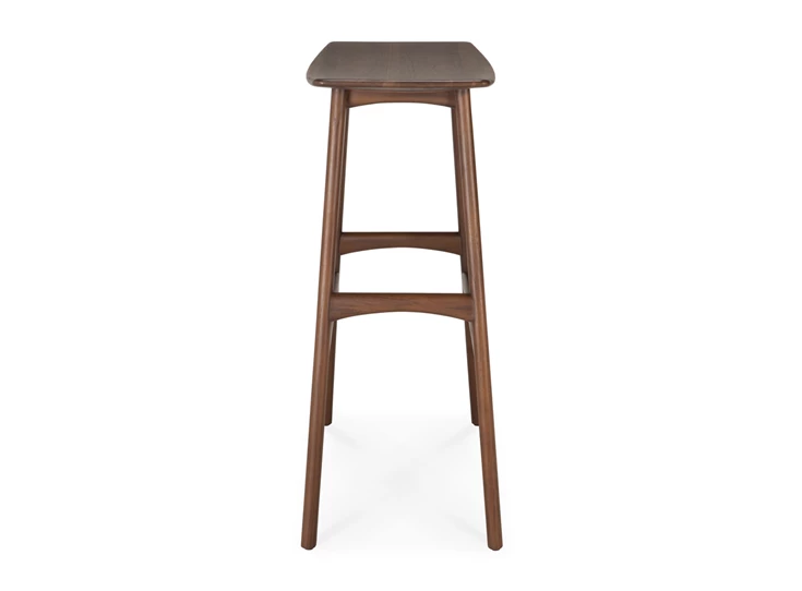 Zijkant Hoge barstoel Teak Osso Brown Bar Stool 10179 Ethnicraft