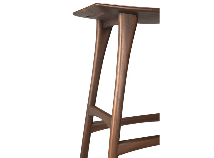 Onderstel Hoge barstoel Teak Osso Brown Bar Stool 10179 Ethnicraft