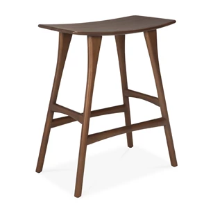 Lage barstoel Teak Osso Brown Counter Stool 10178 Ethnicraft