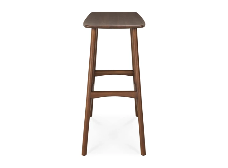Zijkant Lage barstoel Teak Osso Brown Counter Stool 10178 Ethnicraft