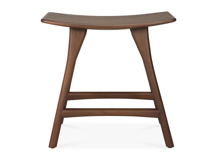 Front Kruk Teak Osso Brown Stool 10177 Ethnicraft