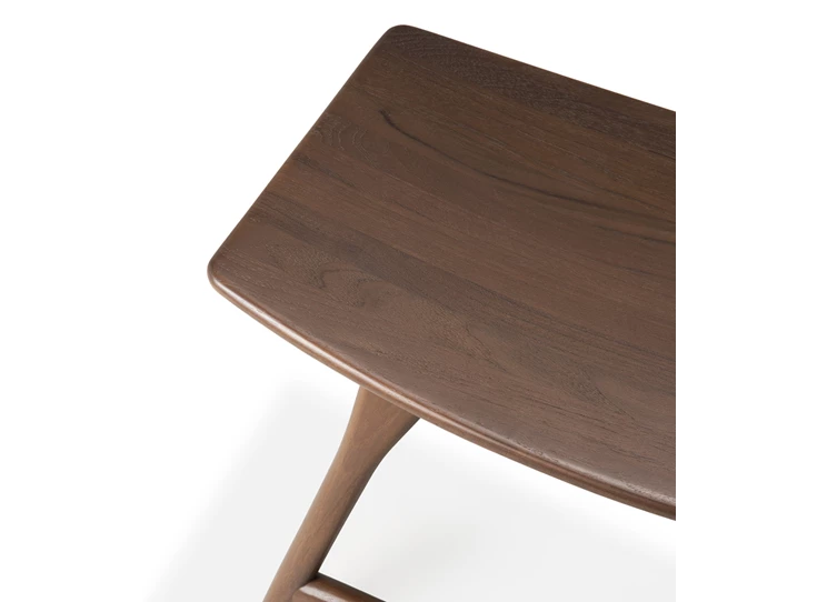 Detail Kruk Teak Osso Brown Stool 10177 Ethnicraft