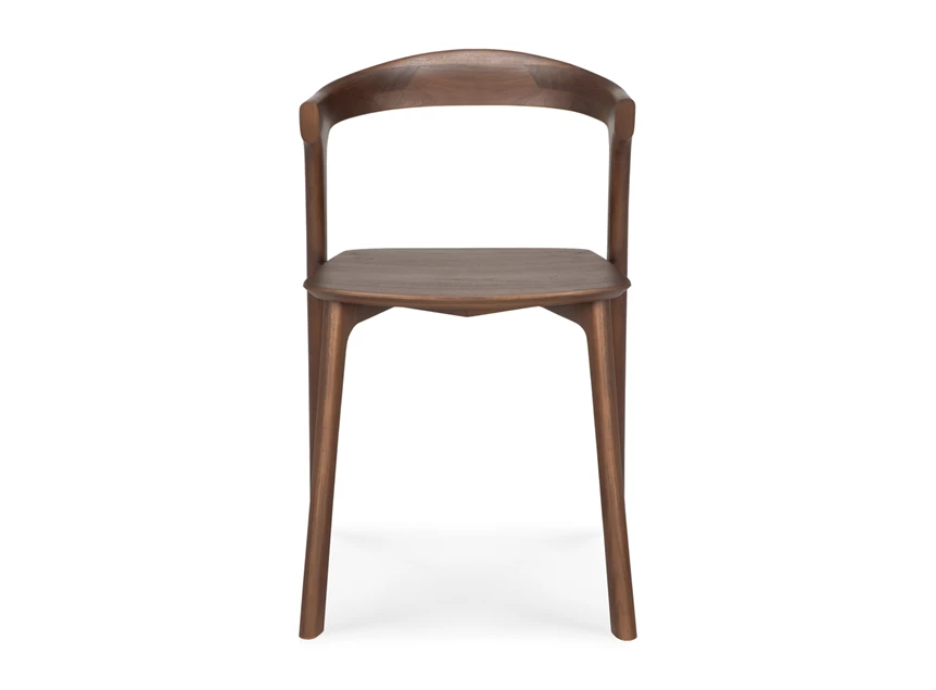 Front Armstoel Teak Bok Brown Dining Chair 10686 Ethnicraft