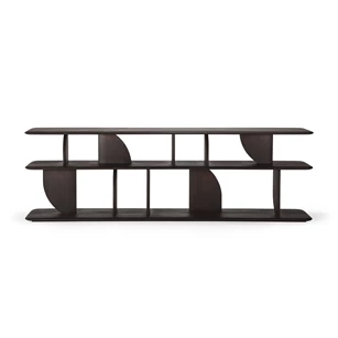 Lage console Teak Geometric Dark Brown Console 10507 Ethnicraft