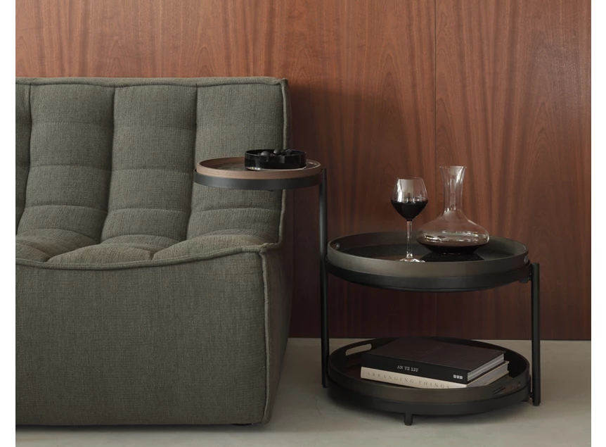 Sfeerfoto Bijzettafel Round Swivel Tray Side Table 20729 Ethnicraft