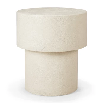 Bijzettafel Microcement Elements Side Table Off White 26410 Ethnicraft