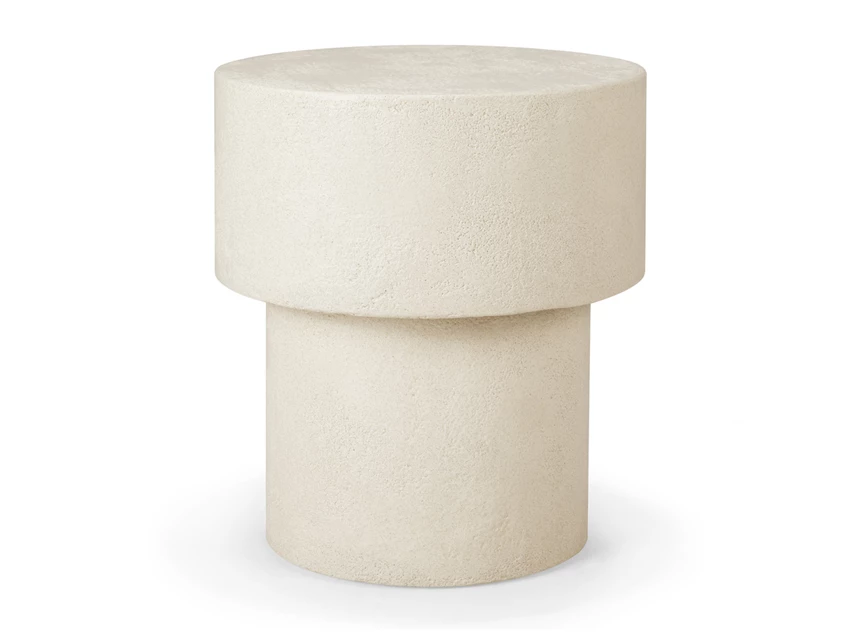 Bijzettafel Microcement Elements Side Table Off White 26410 Ethnicraft