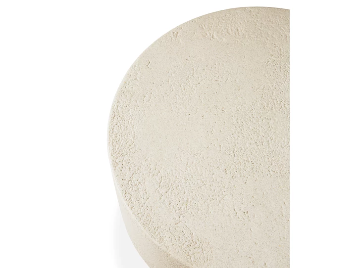 Bovenkant Bijzettafel Microcement Elements Side Table Off White 26410 Ethnicraft