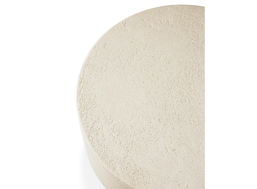 Bovenkant Bijzettafel Microcement Elements Side Table Off White 26410 Ethnicraft