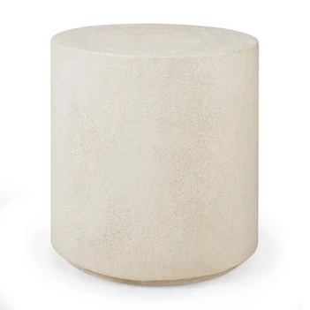 Bijzettafel Microcement Elements Side Table Off White 26413 Ethnicraft