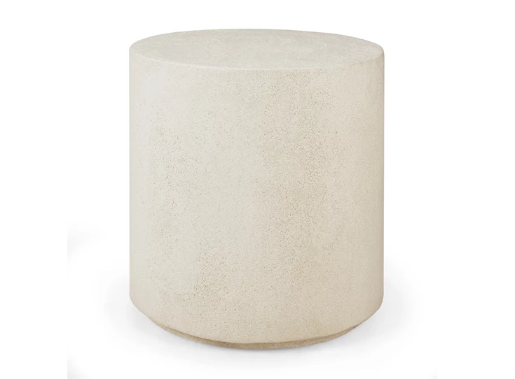 Bijzettafel Microcement Elements Side Table Off White 26413 Ethnicraft