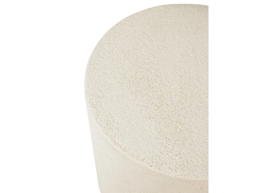Zijkant Bijzettafel Microcement Elements Side Table Off White 26413 Ethnicraft