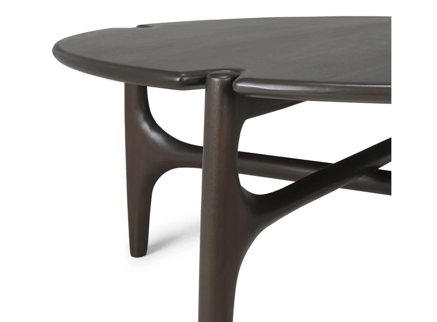 Detail Salontafel Mahogany Pi Dark Brown Round Coffee Table 35013 Ethnicraft