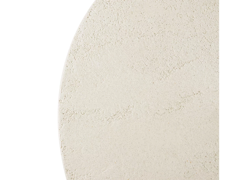 Bovenkant Salontafel Microcement Elements Off White Round Coffee Table 26415 Ethnicraft