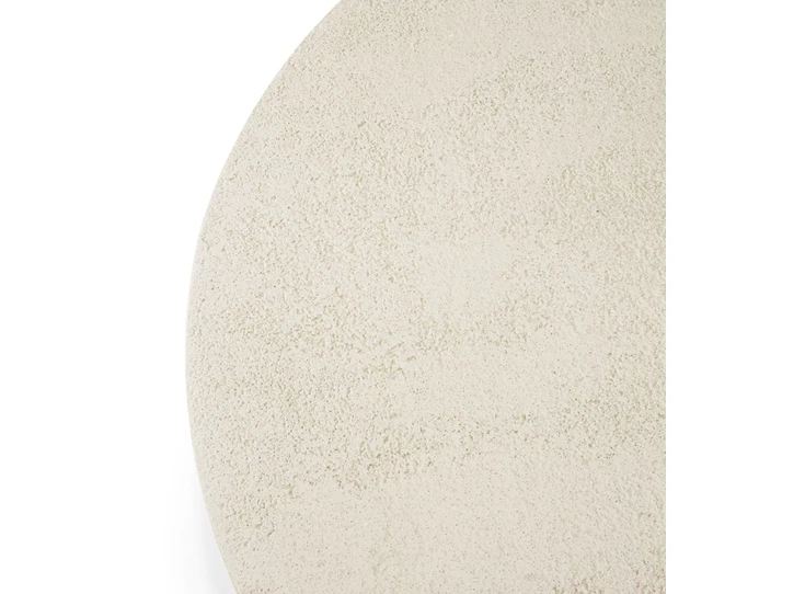 Bovenkant Salontafel Microcement Elements Off White Round Coffee Table 26414 Ethnicraft