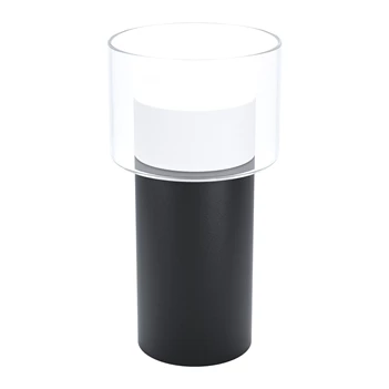 39728 Molineros tafellamp zwart staal transparant glas helder gu10 led eglo