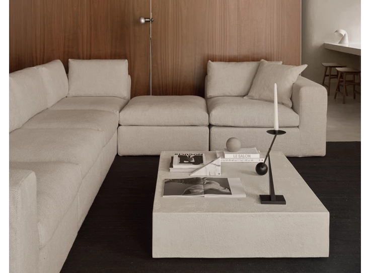 Sfeerfoto Salontafel Microcement Elements Off White Rectangular Coffee Table 26411 Ethnicraft