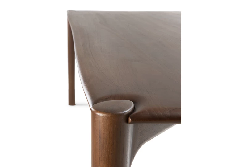 Detail Eettafel Teak Pi Brown Dining Table 11558 Ethnicraft