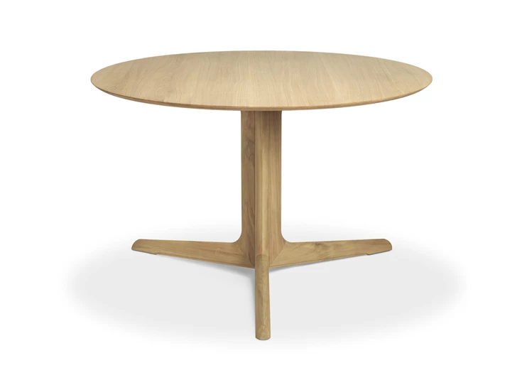 Front Eettafel Oak Corto Round Dining Table 50993 Ethnicraft
