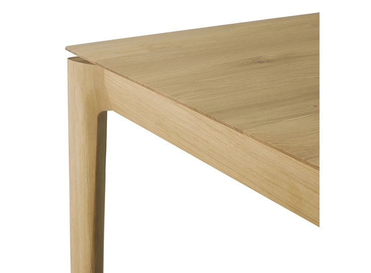 Bovenkant Eettafel Oak Bok Square Dining Table 51519 Ethnicraft