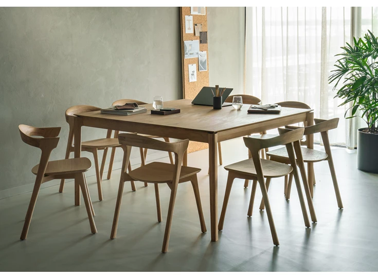Sfeerfoto Eettafel Oak Bok Square Dining Table 51519 Ethnicraft