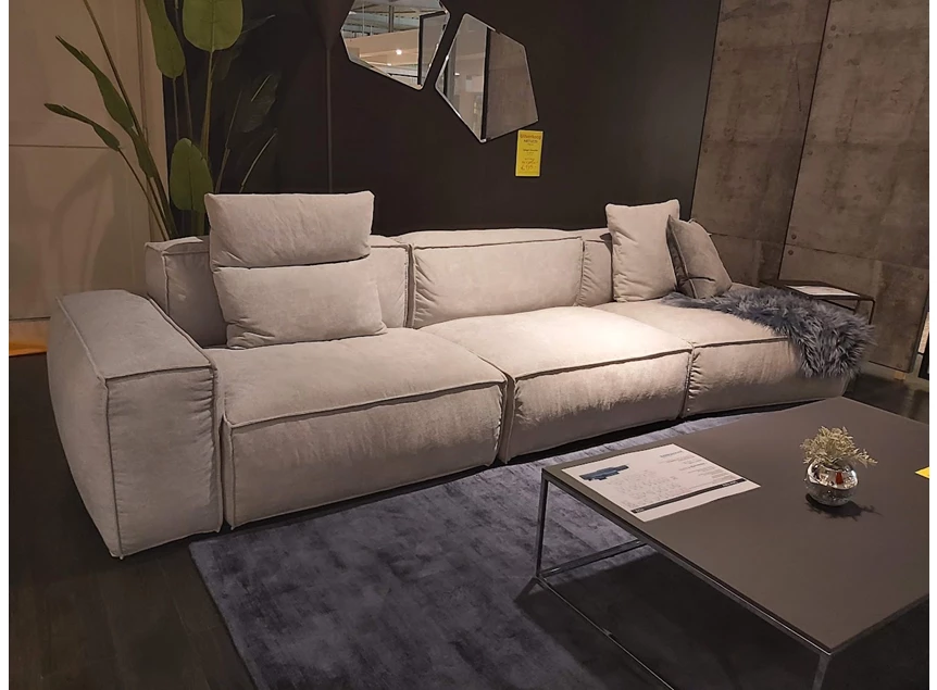 Salon Astor stof Ornellaia Light Grey Franco Ferri