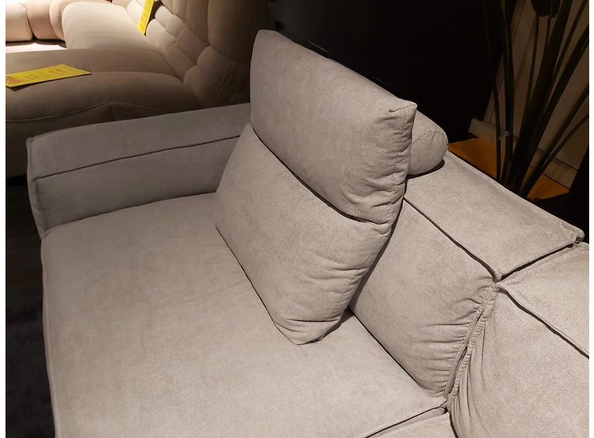 Bovenkant Salon Astor stof Ornellaia Light Grey Franco Ferri