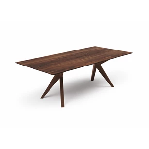 Eettafel Capri rechthoekig massief hout amerikaans noten Willisau Edition