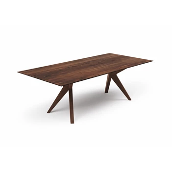 Eettafel Capri rechthoekig massief hout amerikaans noten Willisau Edition