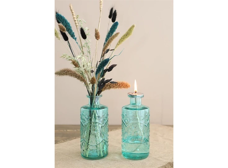 Berlin bottle- soft blue- H21 Ø9cm- sfeerbeeld