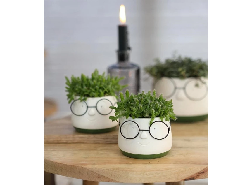 Pot met bril- Ø8,5 H6,5cm- sfeerbeeld