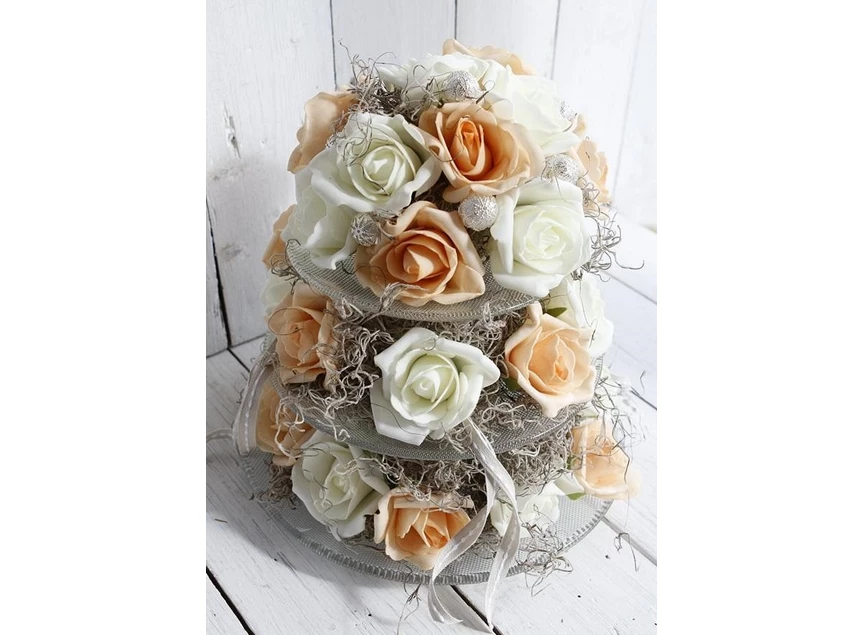 Glasplaat Ø25cm- bloem